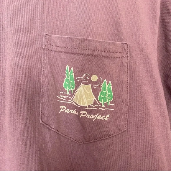 Parks Project T-Shirt National Parks Short Sleeve Size Small Unisex Purple Grape - Picture 11 of 12